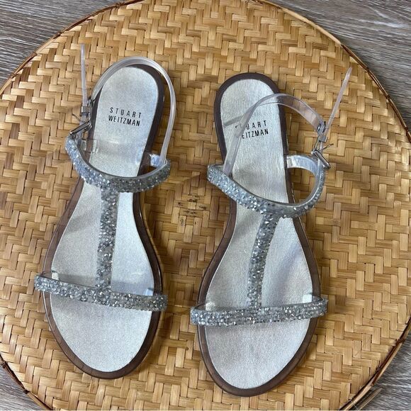 Stuart weitzman jeweled jelly sandals women’s size 7.5 - Picture 3 of 8